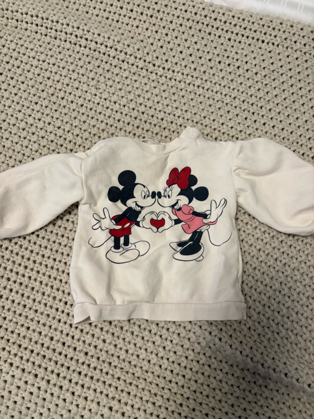 Minnie Mickey sweatshirt H&M size 1.5-2T